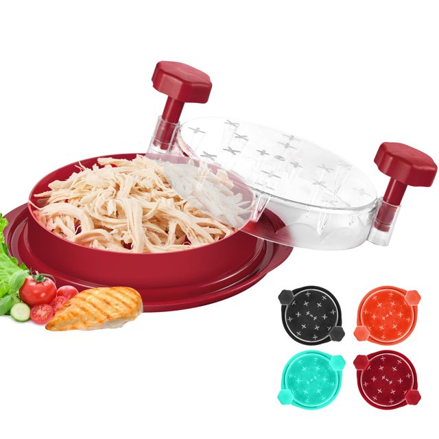 Herramienta para desmenuzar pollos YOYOUTH Twist 2026 Pro, apta para uso alimentario, color rojo