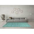 thumbnail image 3 of Ahgly Company Indoor Rectangle Abstract Light Blue Modern Area Rugs, 4' x 6', 3 of 4