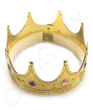 Fun Central AY970 1 pc Regal King Crown Party Crowns King Crown