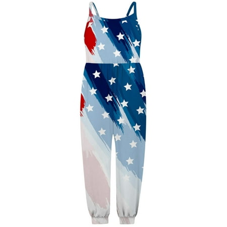 

TAIAOJING Baby Romper Independence Forth-Of-July Jumpsuit Girls Toddler Kids Playsuit Day Girls Romper&Jumpsuit Onesie Outfit 3-4 Years