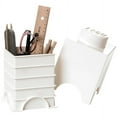 thumbnail image 2 of LEGO Storage Brick Toy Box, White, 2 of 2