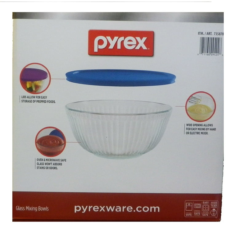 Pyrex 8-piece Sculpted Mixing Bowl Set with Lids