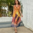 thumbnail image 5 of Sunset Jumping Dolphin Sleeveless Dress Woman Fashion Long Dresses Women's Summer Suit Dress 2025, 5 of 7