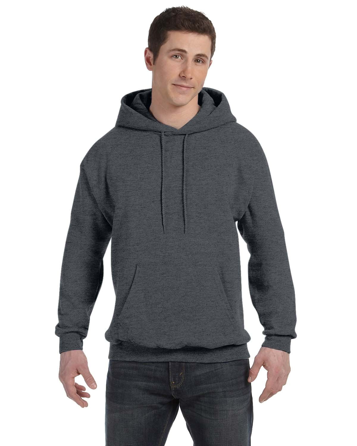 Hanes ComfortBlend EcoSmart Crewneck Sweatshirt - Large, Blue, 50/50 Cotton-Polyester
