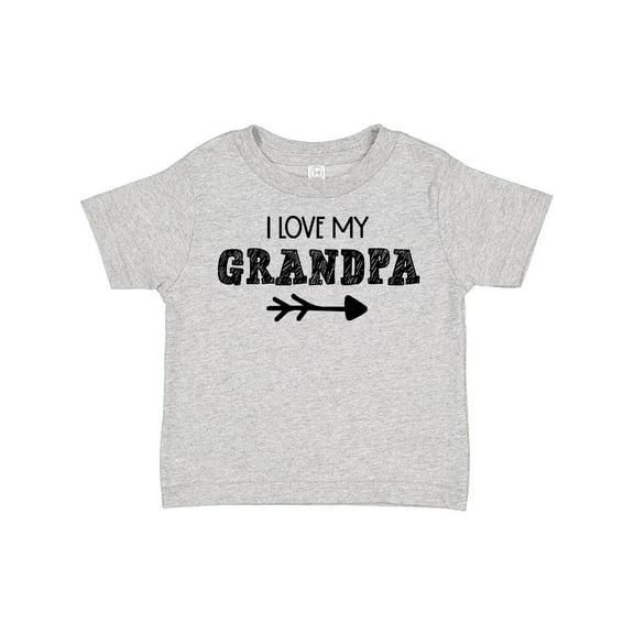 Inktastic I Love My Grandpa with Arrow Boys or Girls Toddler T-Shirt