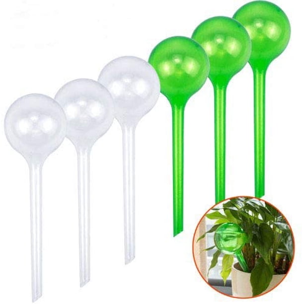 6 dispositivos de riego de plantas, sistema automático de riego automático para plantas, goteo de globo de riego de PVC para jardín