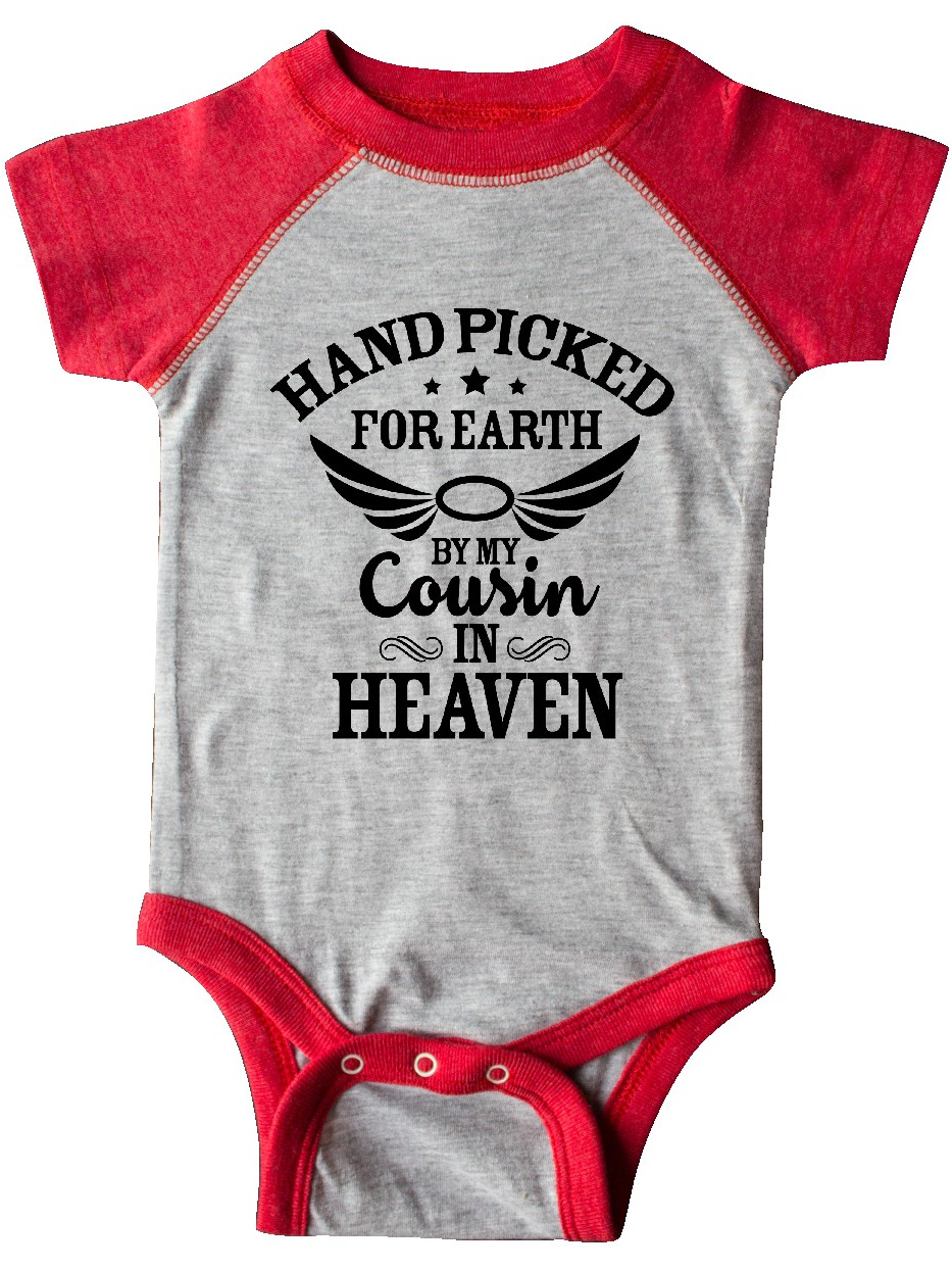 Inktastic Handpicked for Earth By My Cousin in Heaven with Angel Newborn Layette