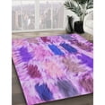 thumbnail image 3 of Ahgly Company Machine Washable Indoor Rectangle Transitional Violet Purple Area Rugs, 8' x 12', 3 of 7