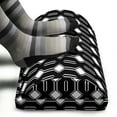 thumbnail image 3 of Geometric Foot Rest, Monotone Symmetric Order Pattern of Repetitive Squares and Bars, Non-Slip Backing Adjustable Ergonomic Memory Foam Leg Support for Office, Charcoal Grey and White, by Ambesonne, 3 of 5
