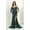HUNTER GREEN, variant on Royal Queen RQ7966 High Slit Embellished Long Special Occasion Dress