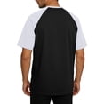 thumbnail image 4 of LPZOOGU Men's Casual Short Sleeve T-Shirts Summer Crew Neck Athletic Tees Loose Fit Graphic Striped Reflective Quick Dry Tops, 4 of 7