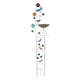 thumbnail image 1 of Baño para pájaros con enrejado para plantas, soporte de hierro para plantas de jardín, pequeño, decorativo para exteriores Libélula, 1 of 8
