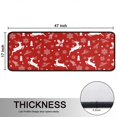 thumbnail image 5 of Kitchen Rugs Sets Of 2,Red Christmas Reindeer and Snowflake Pattern Anti Fatigue Kitchen Mat Rugs Non Slip Washable,Decorative Kitchen Floor Mats for Kitchen,Sink,Laundry,17"x47"+17"x47", 5 of 5