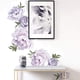 thumbnail image 4 of Calcomanías de pared con diseño exquisito de peonías moradas, decoración duradera para el hogar, peonías de acuarela para puertas, ventanas, armarios, refrigeradores, salas de estar, dormitorios y, 4 of 8