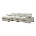 thumbnail image 3 of Moe's Home Collection Plunge Sectional Fabric Brown, 3 of 8