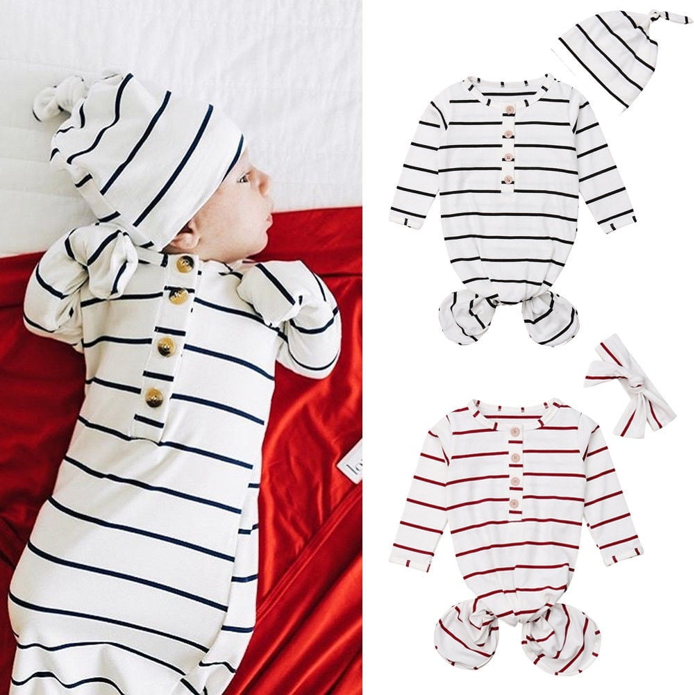 knotted sleep gown baby