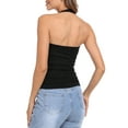 thumbnail image 4 of HDE Women's Halter Top with Built in Bra Basic Summer Tops Black XXL, 4 of 7
