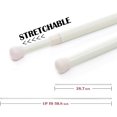 thumbnail image 3 of AIR-JINCHAN French Door Curtain Rods 2 Pcs No Drill Cafe Curtain Rod for Tier Curtains Multi Use Sash Telescope Adjustable Window Dressing Hardware 26 to 48 Inch Beige, 3 of 4
