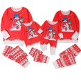 thumbnail image 2 of 2023 New Family Christmas Mom Dad Kids Matching Pajamas Set Baby Romper Cotton Soft 2 Pieces Suit Sleepwear Xmas Family Look, 2 of 4