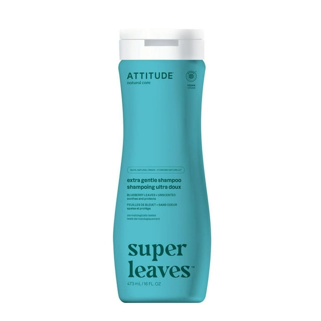 ATTITUDE super leaves, Shampoing Ultra Doux, Sans Odeur, 473 mL