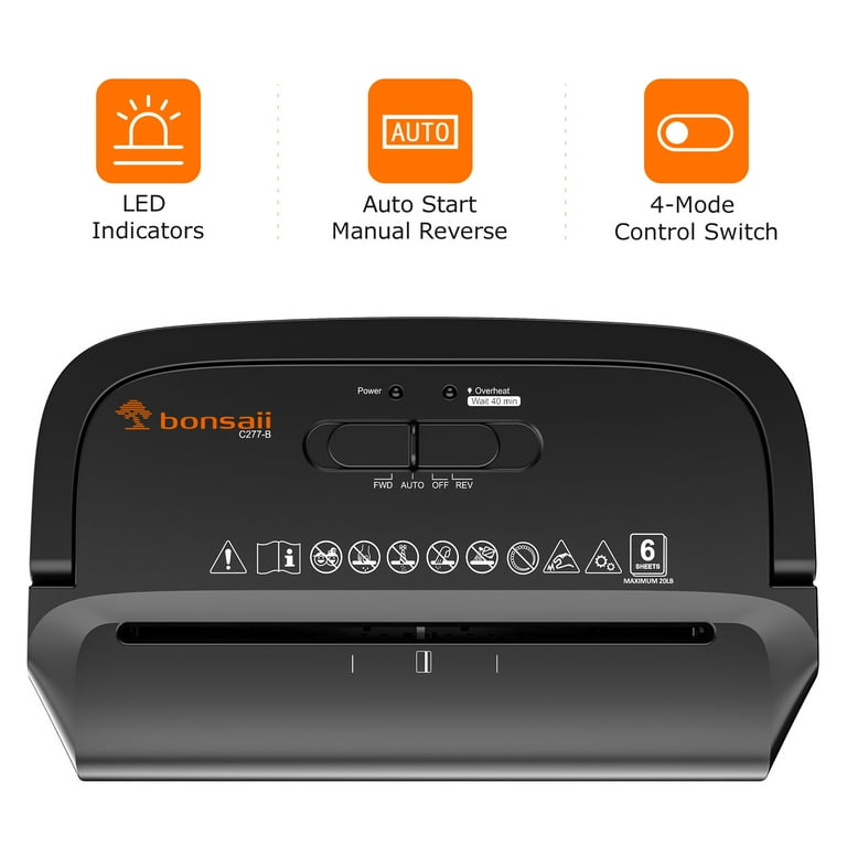 Walmart Black Friday Deals 2025 - Bonsaii 6-Sheet Cross Cut Paper