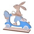 thumbnail image 1 of TIELUTT Easter Wooden Crafts Rabbit Radish Bike Easter Rabbit Riding Wooden Ornaments Christmas Ornament Exchange Mailman Ornament Shatterproof Ornament Set Oversized Christmas Bulbs Snowflake, 1 of 8