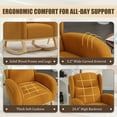 thumbnail image 4 of FFH Nursery Rocking Chair, Teddy Fabric, Yellow, 4 of 9