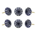 thumbnail image 1 of Blue Design Ceramic Knob ( Set Of 6 ), 1 of 3