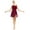 Wine Red, variant on ranrann Women's Lyrical Chiffon Ballet Dance Leotard Flowy Dress Gymnastics High-Low Skirted Dress Orange Pink 3XL