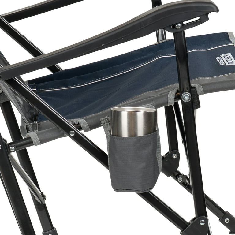 GCI Outdoor RoadTrip Rocker Foldable Rocking Camp Chair, Indigo