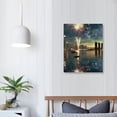 thumbnail image 4 of Awypu Canvas Wall Art Painting New Year's day fireworks and celebrations Prints on Canvas Giclee Modern Artwork Stretched and Framed Posters Home Decor Ready to Hang, 4 of 5