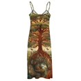 thumbnail image 4 of Tree with Life Sleeveless Dress Women's Luxury Party Dress Birthday Dresses for Women, 4 of 6