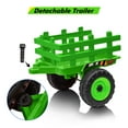 thumbnail image 3 of Kojooin Kids Ride On Tractor with Detachable Trailer, 12V Electric Ride On Toy with Remote Control and LED Headlights, 3 of 8