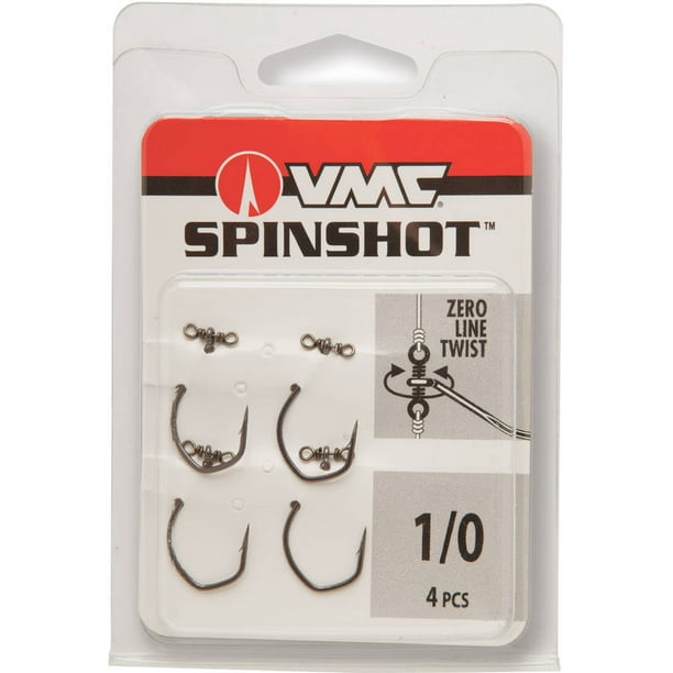 VMC Spinshot Drop Shot Hook Size #6 Black Nickel 5 pcs