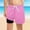 Hot Pink, variant on Boys Swim Trunks with Compression Liner Summer Beach Hawaiian Tropical Printed Drawstring Comfy Quick Dry Bathing Shorts