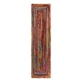 thumbnail image 3 of Unique Loom Braided Chindi Collection Area Rug - Layer (2' 7" x 10' Runner Multi/Blue), 3 of 12