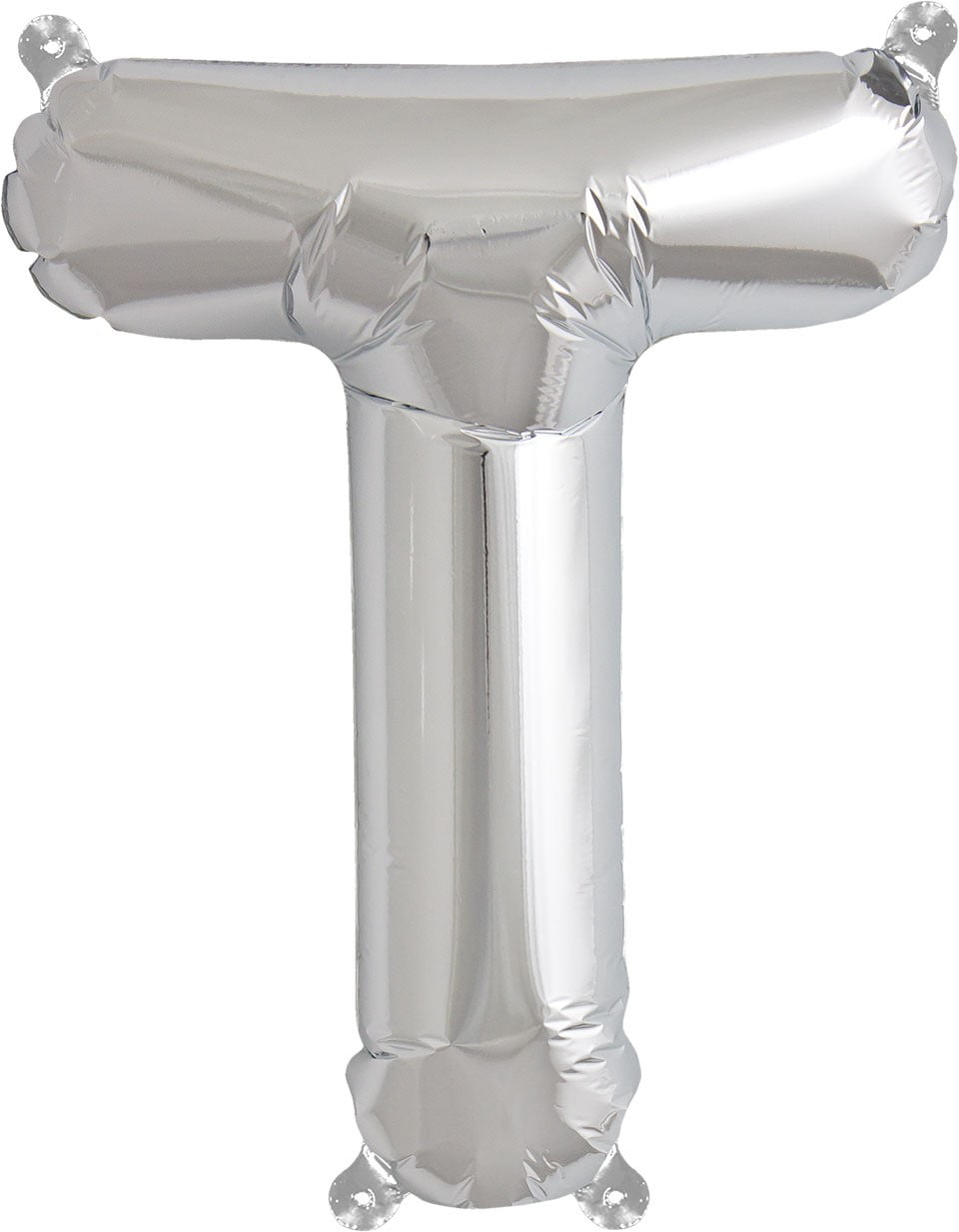 Letter T Balloon, 13.5", Silver
