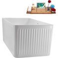 thumbnail image 3 of 59" Streamline N5000GLD Soaking Freestanding Tub and Tray With Internal Drain in Polished Gold, 3 of 7
