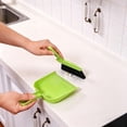 thumbnail image 4 of Small Dustpan And Brush Set,Portable Cleaning Brush And Dustpan Set,Small Hand Broom And Brush,Broom and Dustpan Set for Cleaning Home,Office,Countertop, Keyboard,Car and Pet Nest(Green), 4 of 7