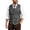 Grey, variant on Classic Wool Blend Herringbone Vest with Notch Lapel and Knit Front for Everyday Casual Layering in Spring Autumn Winter (, Coffee, XL