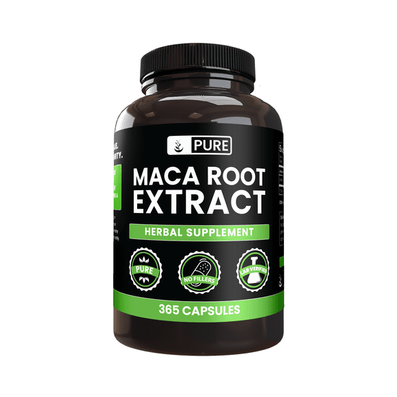 Pure Original Ingredients Maca Root 365 Capsules No Magnesium Or Rice Fillers, Always Pure, Lab Verified