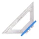 thumbnail image 5 of Regla Triangular ANGGREK para Carpintería 140mm Doble Escala Azul, 5 of 8