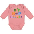 thumbnail image 3 of Inktastic Easter Hip Hop Hooray with Eggs and Carrot Boys or Girls Long Sleeve Baby Bodysuit, 3 of 5