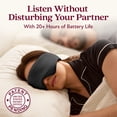 thumbnail image 3 of Antifaz para dormir Back Bay Audio SilkSound Bluetooth de seda, 3 of 9