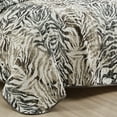 thumbnail image 2 of ESCA 3-Piece Alley Animal Print Gray Bedspread Set with 2 Pillow Shams, Animal Print Grey Quilt Set - Queen Size, 2 of 4