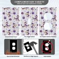 thumbnail image 3 of Yayeee Blank Wall Plate Cover 1-Gang 4.5"x2.7" Home Unused Decorative Outlet, Purple Halloween Gooses, 3 of 7