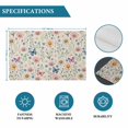 thumbnail image 6 of Pink Spring Floral Placemats Set of 6, Elegant Pastoral Flowers Butterflies Rustic Placemats for Dining Table, Place Mats for Kitchen Tabletop, Waterproof Wipeable Dining Table Mats Set, 6 of 9