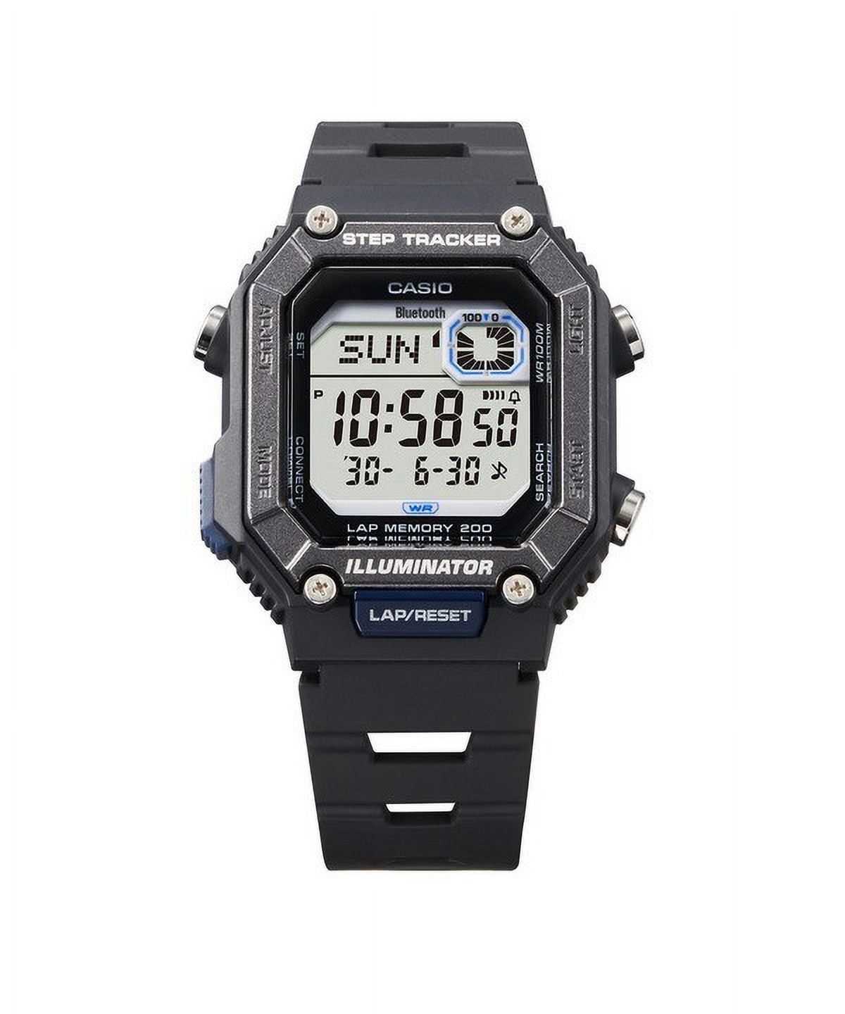 Casio Standard Digital Smartphone Link Step Tracker Resin Strap Quartz WS-B1000-1AV 100M Men's Watch