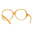 thumbnail image 2 of Womens Oversize Exposed Lens Butterfly Granny Plastic Eyeglasses Orange, 2 of 4