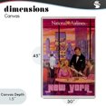 thumbnail image 4 of Stupell Industries Eclectic Vintage New York Dining Canvas Art, 30 x 45, by Vintage Posters, 4 of 8